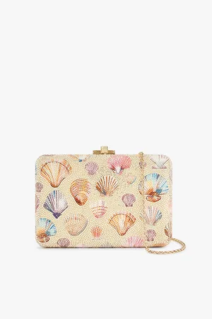 Judith Leiber Shell Crystal Clutch Bag