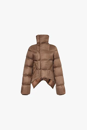 Rick Owens Naska Asymmetric-hem Shell-down Jacket