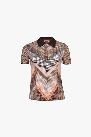 Missoni Chevron-weave Slim-fit Knitted Top