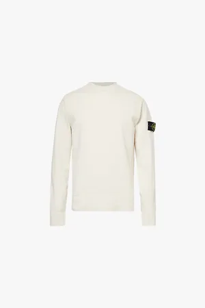 Stone Island Brand-patch Relaxed-fit Wool-blend Jumper