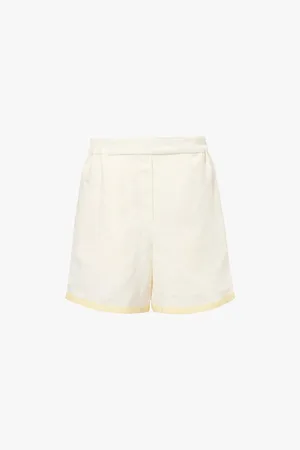 Sleeper Garrick Elasticated-waist Linen Shorts