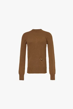 Serafini Ring-embellished Relaxed-fit Wool and Cashmere Jumper