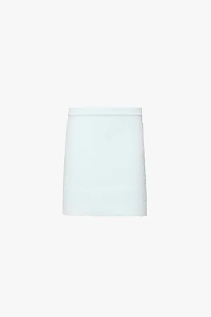 WARDROBE.NYC Elasticated-waist Cotton-blend Stretch-knit Mini Skirt