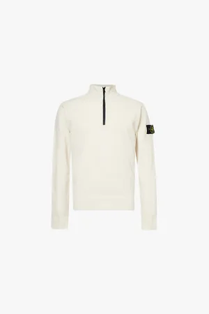 Stone Island Brand-patch High-neck Wool-blend Jumper