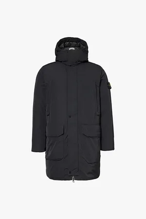 Stone Island Brand-badge Hooded Shell-down Jacket