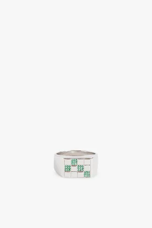 PATTARAPHAN Zigzag Rhodium-plated Sterling Silver and Diamond Ring