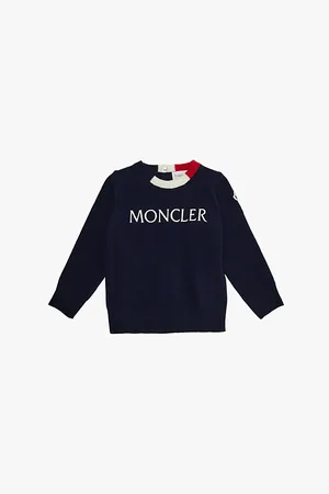 Moncler Brand-embroidered Wool and Cashmere Jumper 1-3 Years