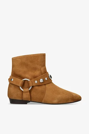 Isabel Marant Siago Stud-embellished Suede Ankle Boots