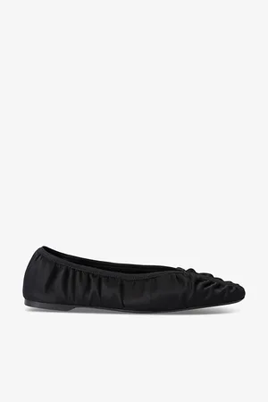 Totême The Gathered Square-toe Satin Flats