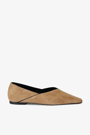 Totême Everyday Suede and Patent-leather Flats
