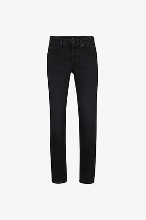 HUGO BOSS Tapered-fit Straight-leg Stretch-denim Jeans