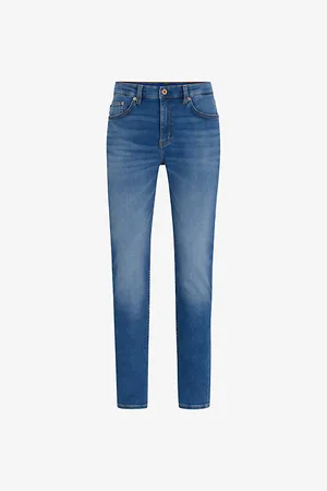 HUGO BOSS Slim-fit Straight-leg Stretch-denim Jeans