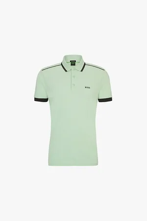 HUGO BOSS Logo-embroidered Slim-fit Cotton Polo