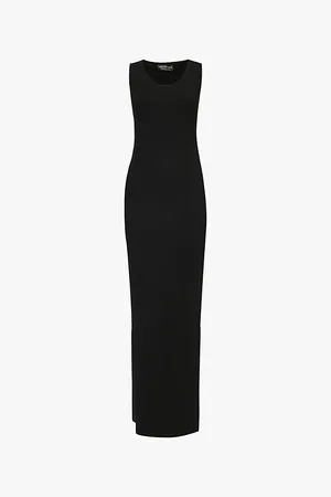 Balenciaga Scoop-neck Sleeveless Stretch-jersey Maxi Dress