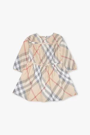 Burberry Cecille Check-print Cotton Dress 6 Months-2 Years