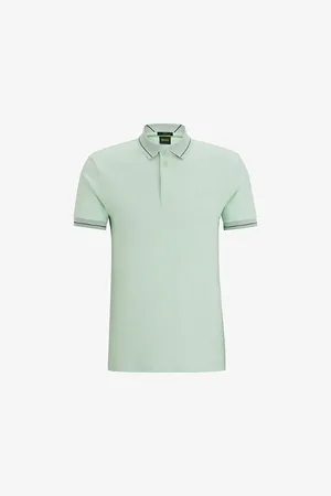 HUGO BOSS Logo-embroidered Slim-fit Cotton Polo