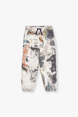 Diesel Abstract-print Brand-patch Cotton-blend Jogging Bottoms 6-16 Years