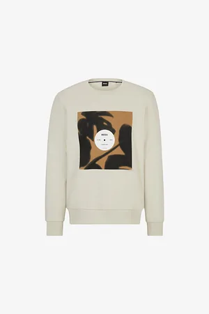 HUGO BOSS Graphic-print Regular-fit Cotton-jersey Sweatshirt