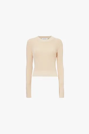 AYA MUSE Long-sleeved Ribbed Cotton-blend Jumper