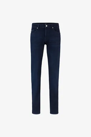 HUGO BOSS Leisure Regular-fit Straight-leg Stretch-denim Jeans