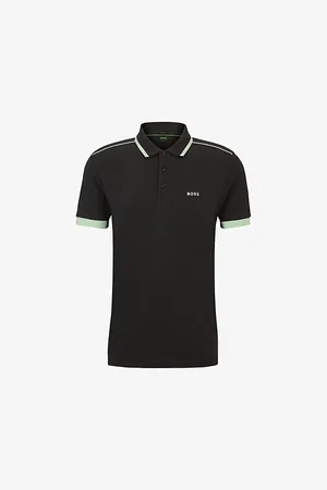 HUGO BOSS Logo-embroidered Slim-fit Cotton Polo
