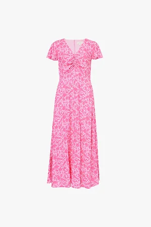 ASPIGA Felicity Floral-print Woven Midi Dress