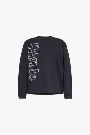Rhude Brand-print Crew-neck Regular-fit Cotton-jersey T-shirt