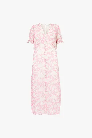 ASPIGA Sally Anne Floral-print Woven Midi Dress