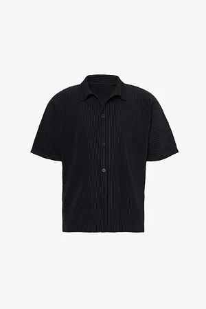 Issey Miyake Pleated Relaxed-fit Knitted Shirt