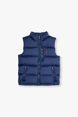 Ralph Lauren Padded Brand-embroidery Recycled-polyester-down Gilet
