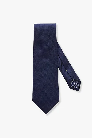 Eton Geometric-weave Silk Tie