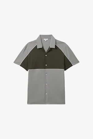 Reiss Gi-block Cotton Shirt