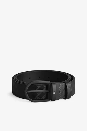 Montblanc Horseshoe Logo-embellished Leather Belt