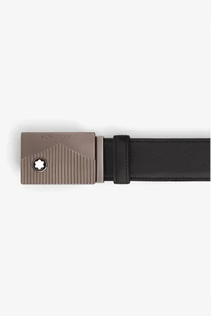 Montblanc Logo-engraved Buckle Leather Belt