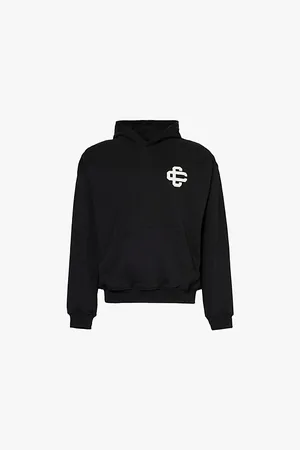 The Couture Club Embroidered Branding Kangaroo Pocket Relaxed Fit Cotton-jersey Hoody