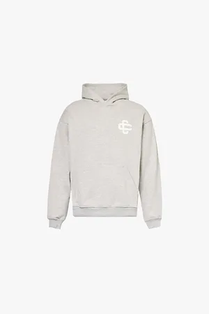 The Couture Club Embroidered Branding Kangaroo Pocket Relaxed Fit Cotton-blend Hoody