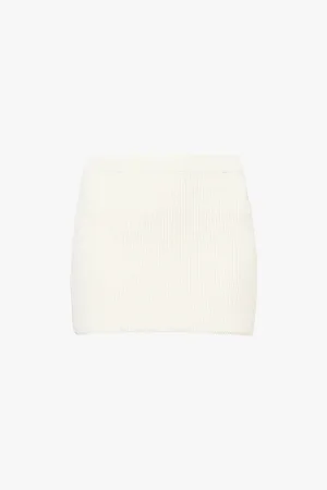 AYA MUSE Slim-fit Mid-rise Cotton-blend Mini Skirt
