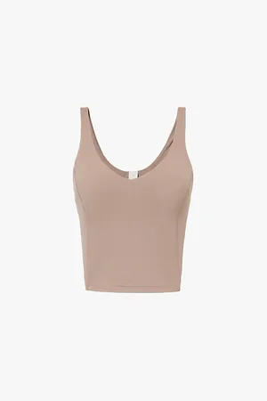 Lululemon V-neckline Cropped Stretch-woven Top