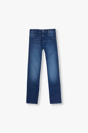 Givenchy Branded-print Faded-wash Stretch-denim Jeans 6-12 Years