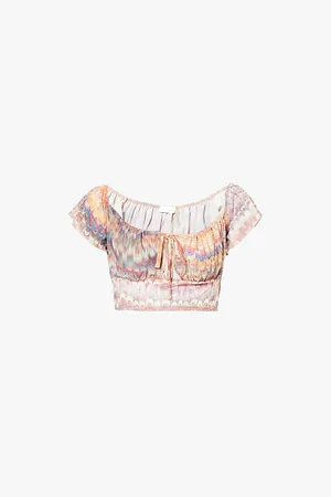 Gracejacob Rio Ruffle Woven Top