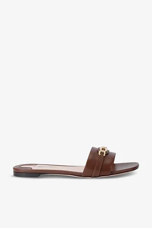 Tom Ford Whitney Logo-embellished Leather Sliders