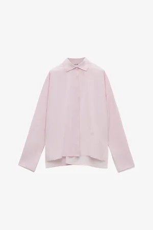 Loewe Turn-up Long-sleeve Cotton-poplin Shirt