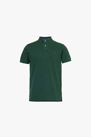 Ralph Lauren Polo Collar Embroidered Branding Custom Slim Fit Cotton Shirt
