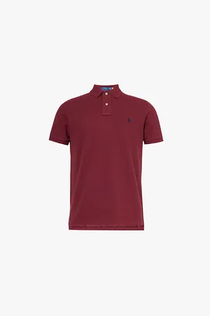 Ralph Lauren Polo Collar Embroidered Branding Custom Slim Fit Cotton Shirt