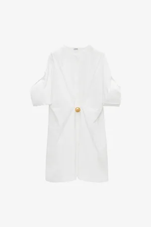 Loewe Pebble Short-sleeved Cotton Mini Dress