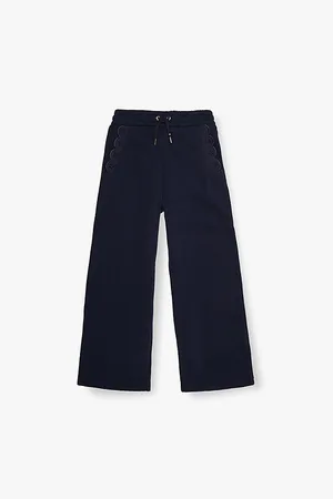 Chloé Embroidered Ruffle-trim Relaxed-fit Cotton-jersey Jogging Bottoms 4-12 Years