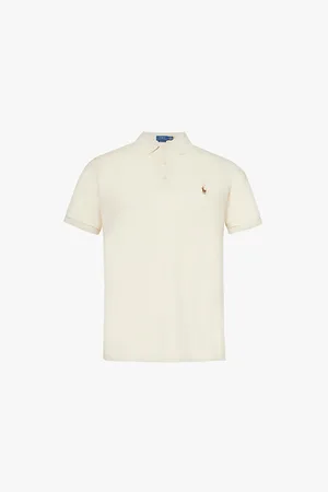 Ralph Lauren Polo Collar Embroidered Branding Custom Slim Fit Cotton Shirt
