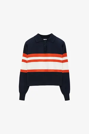 Loewe Logo-embroidered Boxy-fit Striped Cotton Polo Jumper