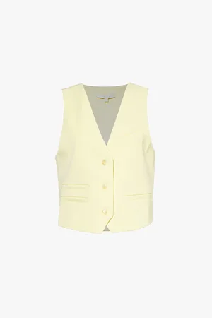 Favorite Daughter The Ellie Three-welt-pockets Stretch-woven Gilet