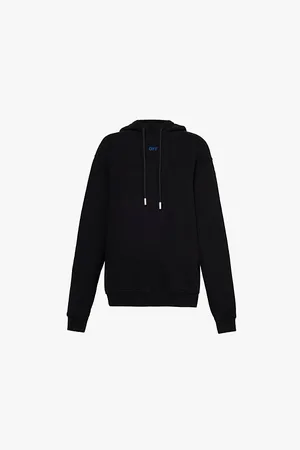 OFF-WHITE Brand Embroidery Relaxed-fit Cotton-jersey Hoody